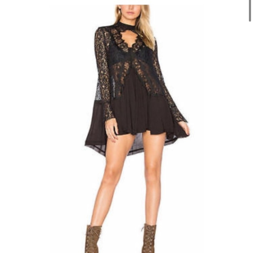 ✖️Free People Lace Long Sleeve Tunic Dress ✖️